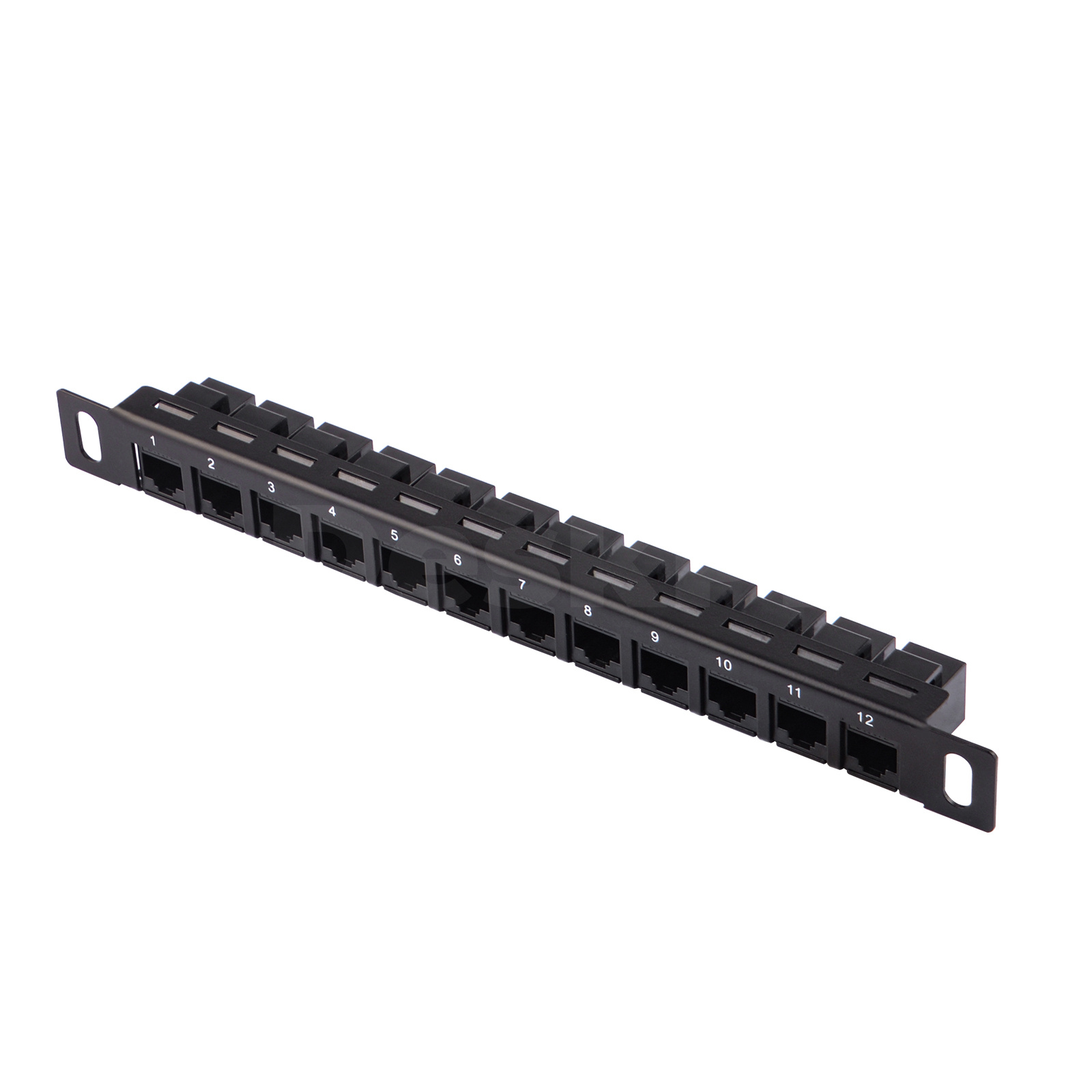 Akcesoria DeskPi Rackmate 12-portowy panel krosowy, 10-calowy panel krosowy sieciowy 0,5U CAT6