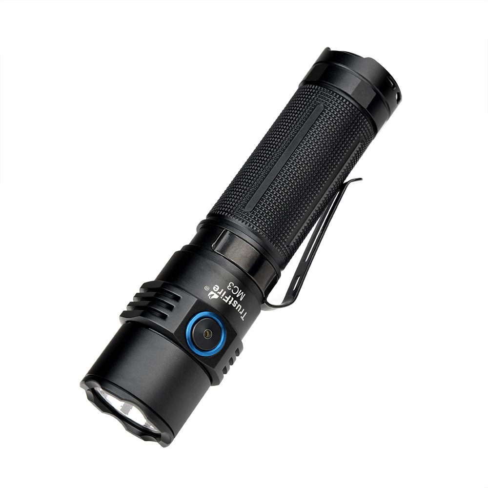 Trustfire Mc3 krachtige oplaadbare led-zaklamp 2500 lumen Xhp 50 led 21700 Ipx8 magnetische lading 2a krachtige EDC-lamp