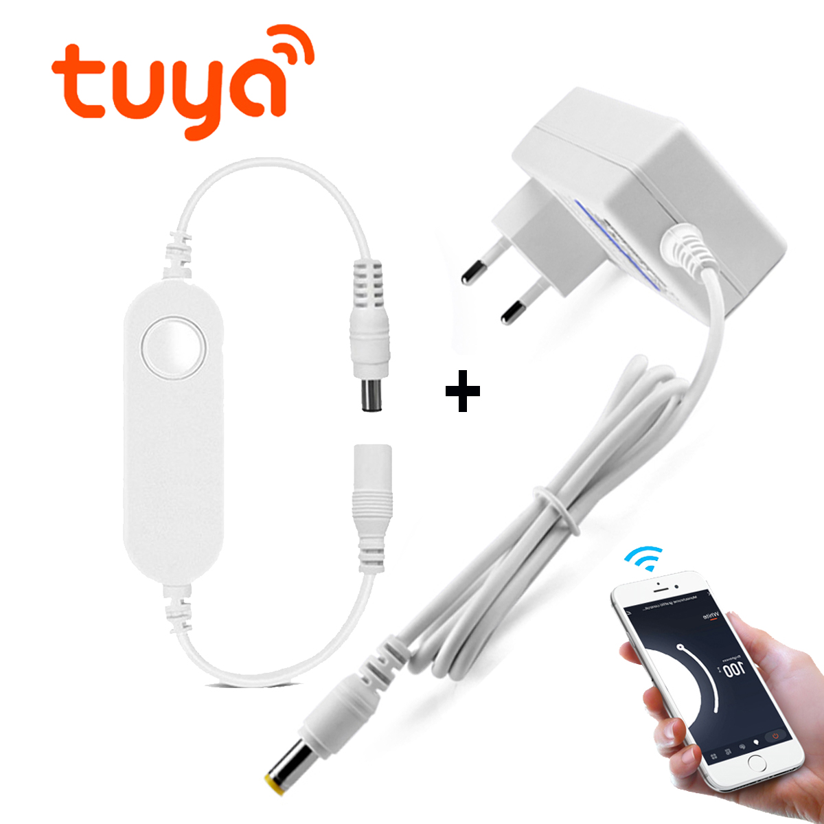 Transformator oświetleniowy DC12V 24V 2A 3A Zasilacz Wifi Przełącznik Tuya Kontroler Wtyczki UE/USA Ładowarka Zasilacz do taśmy LED