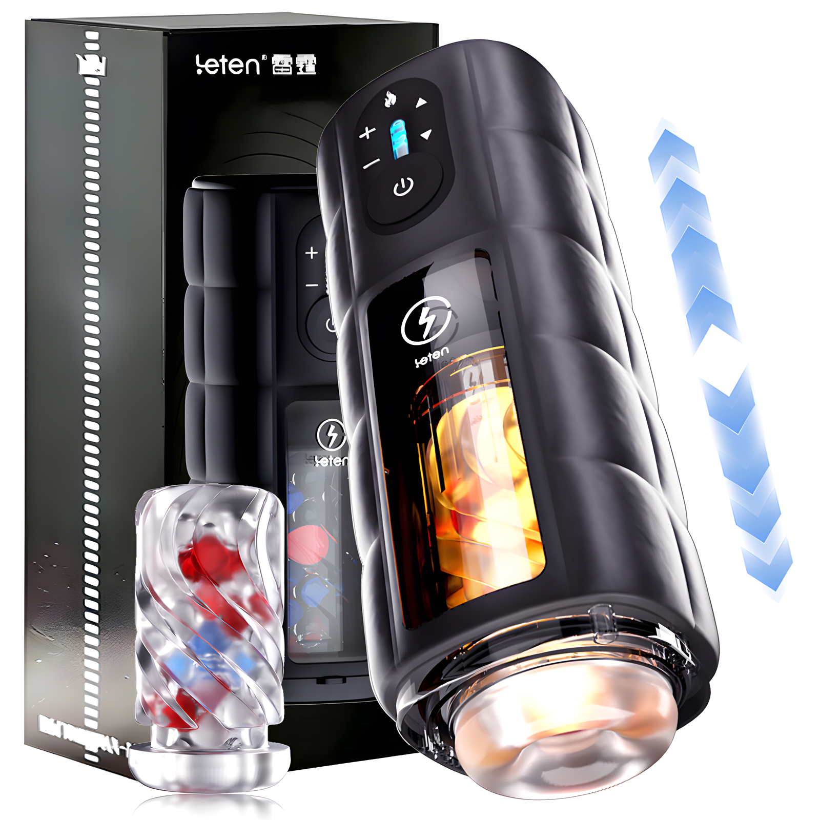 Masturbateur masculin Leten, jouet sexuel pour hommes, piston à poussée automatique, moteur sans balais, manchon chauffant rapide, jouets sexuels pour adultes pour homme
