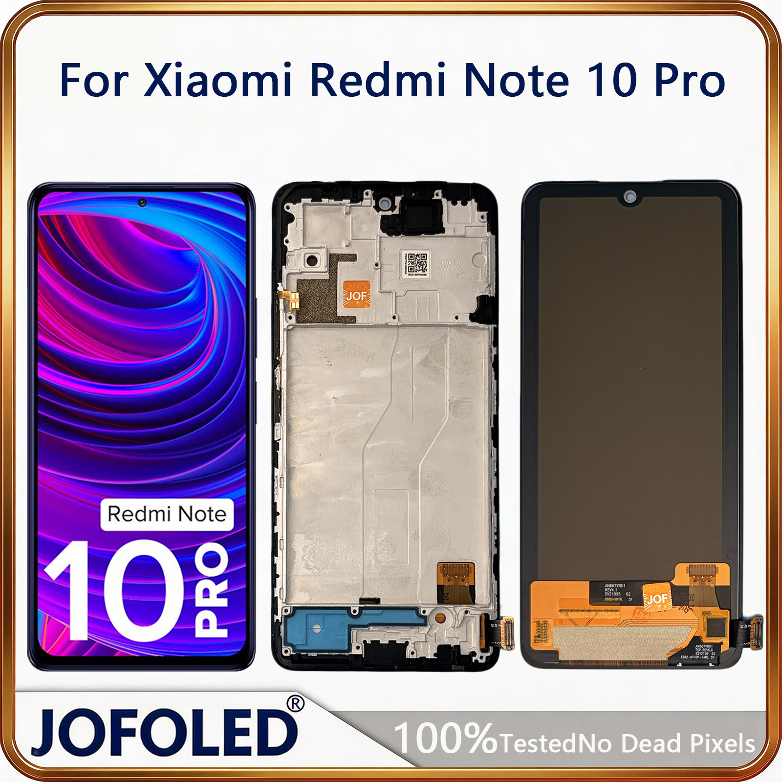 AMOLED-экран Note 10 Pro для Xiaomi Redmi Note 10 Pro, сенсорный LCD-дисплей M2101K6G M2101K6R для Redmi Note 10 Pro Max LCD