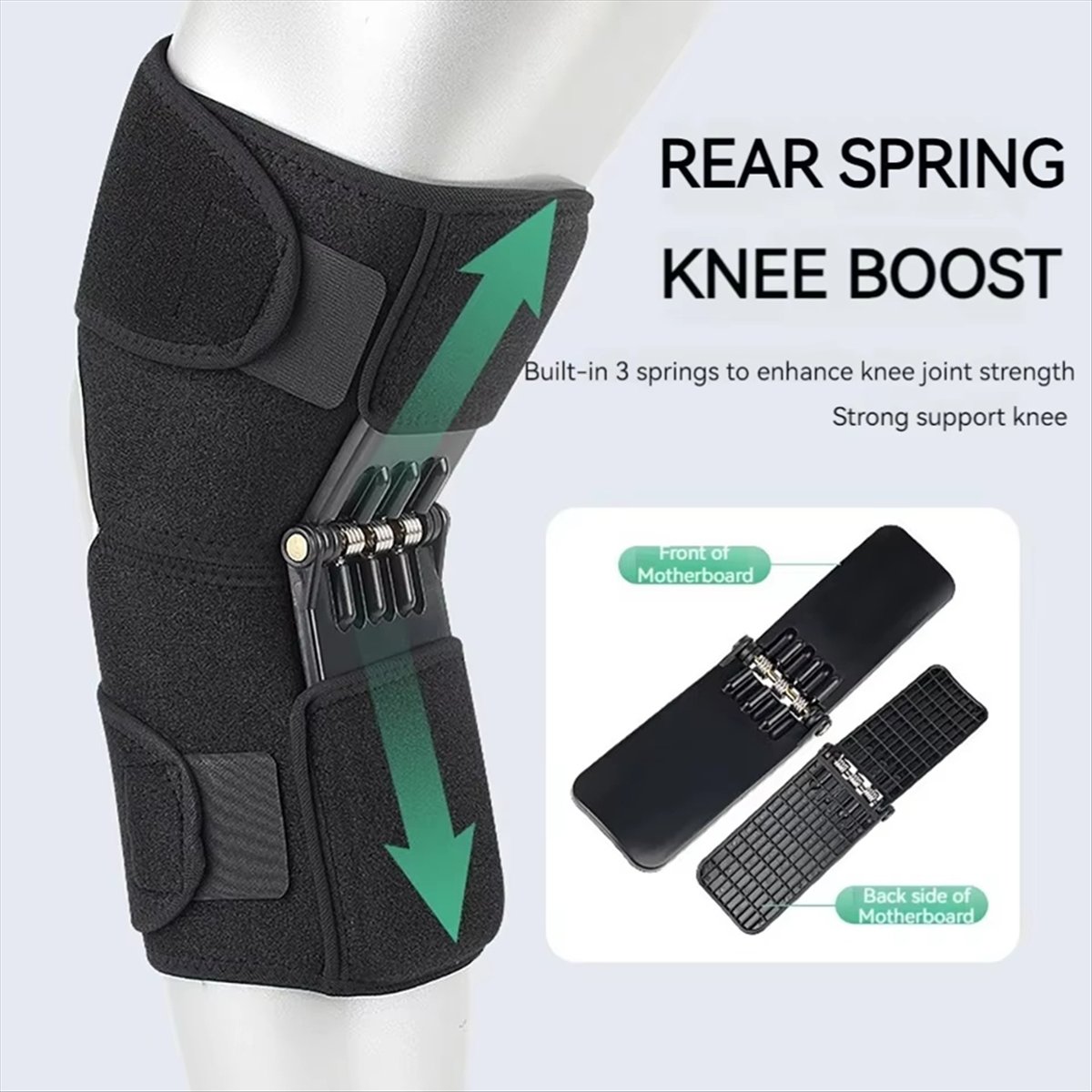 Stabile Kniestütze, medizinische Power-Lift-Knie, schwache Klammer, Gelenkstütze, Federstabilisator, Fitnessstudio, Sport, Gesundheitspflege, Beinstrecker