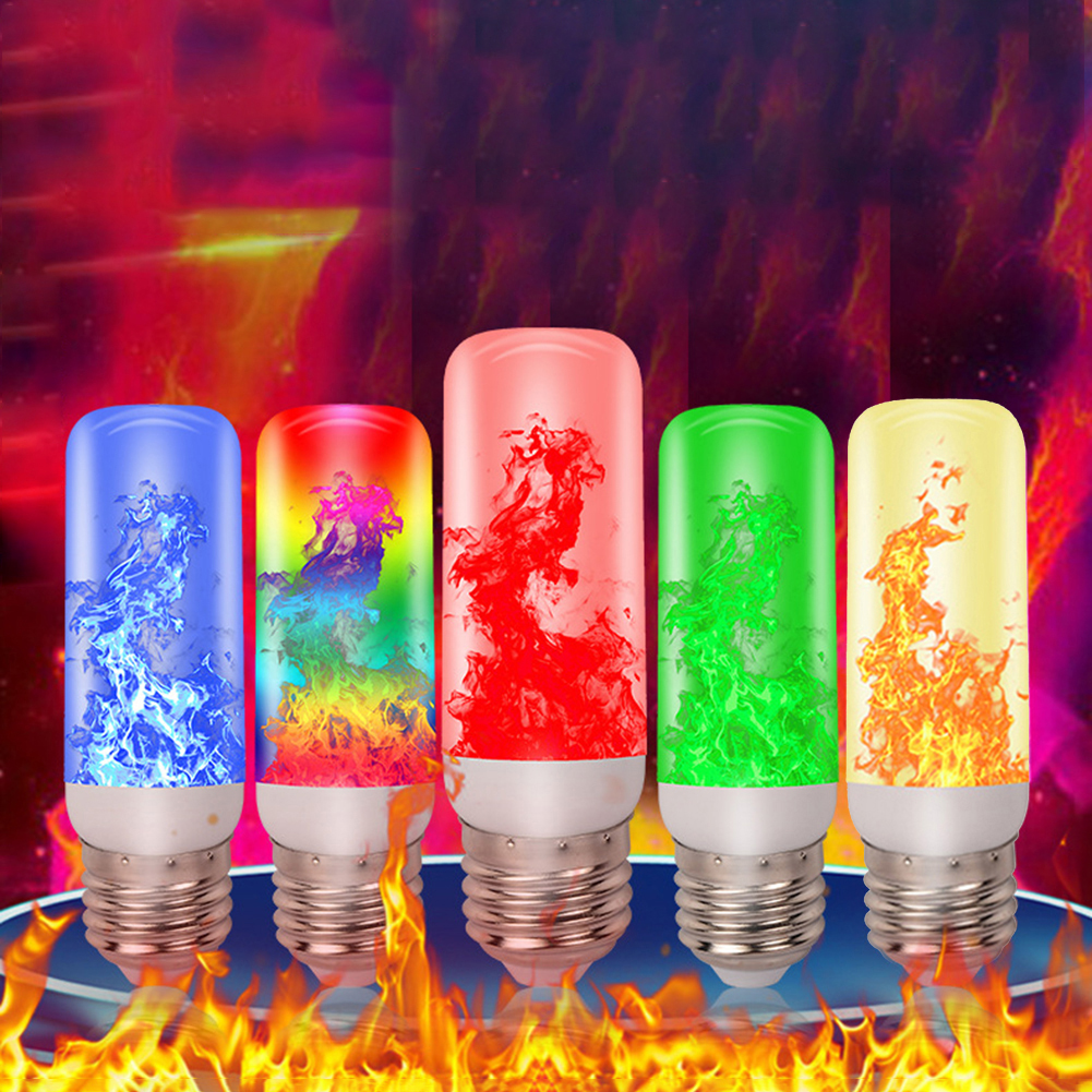 Ampoules de feu à effet de flamme LED, lumières créatives, émulation scintillante, escales vintage, lampe décorative