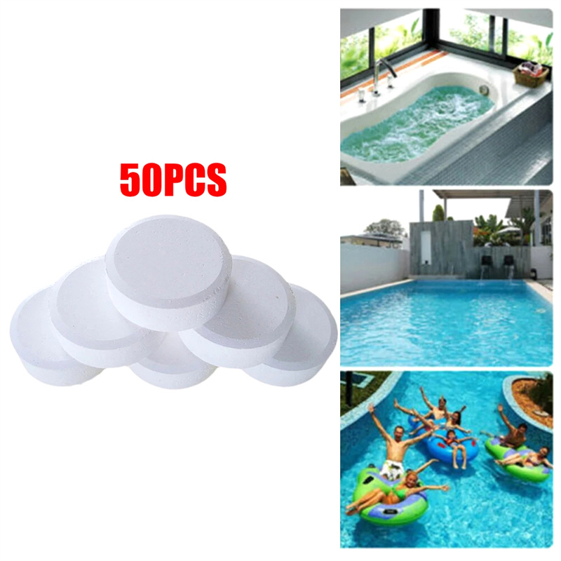 Bouteille de 50 tablettes pour livres de piscine, combo de brome, nettoyant pour spa, fournitures d'esprit ères