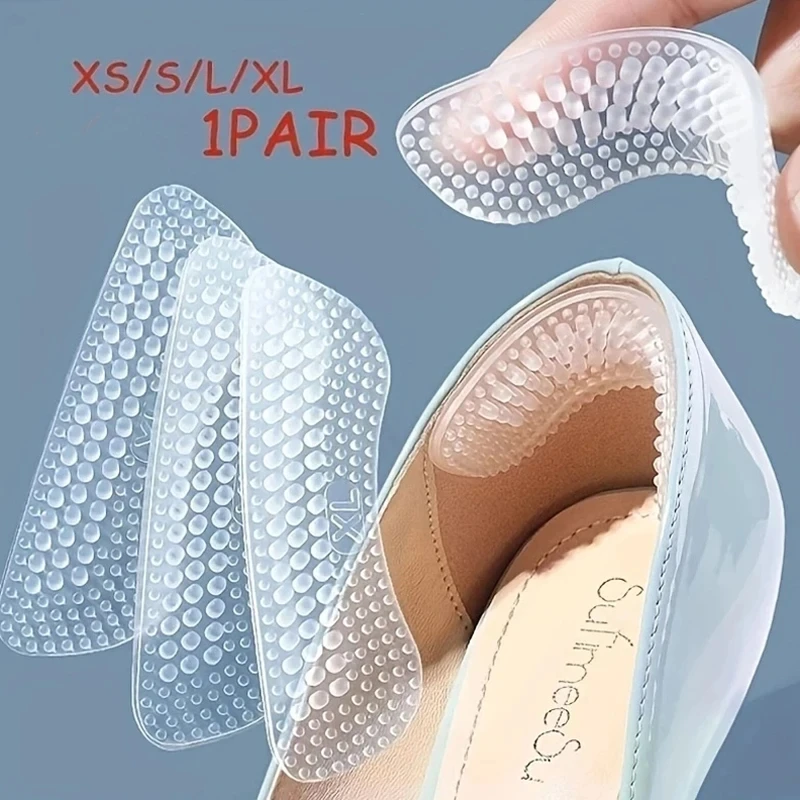Pegatinas de silicona mejoradas para el talón, empuñaduras para el talón para mujeres y hombres, cojines antideslizantes para el talón, almohadillas antideslizantes, Protector para el cuidado del talón del pie
