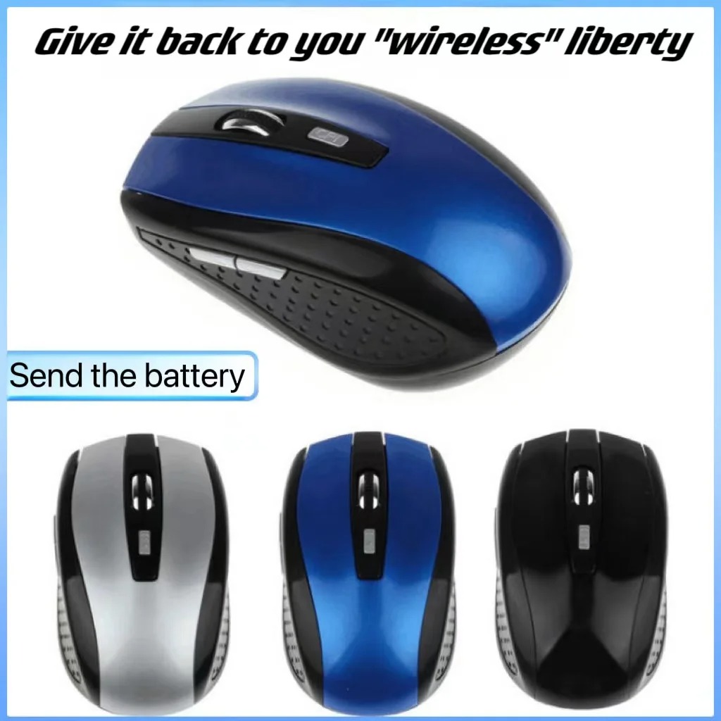 Mysz bezprzewodowa optyczna 2.4G USB, czerwona, 6D, do komputera, laptopa, mysz gamingowa, ergonomicznie zaprojektowana mysz bezprzewodowa