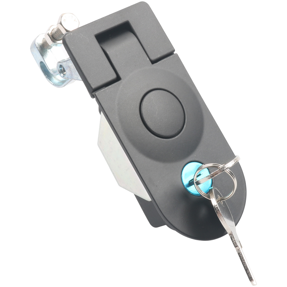 Cerradura de aleación de zinc para caravana, compacta, de perfil bajo, con mecanismo de presión y giro, integración perfecta, aleación de zinc resistente