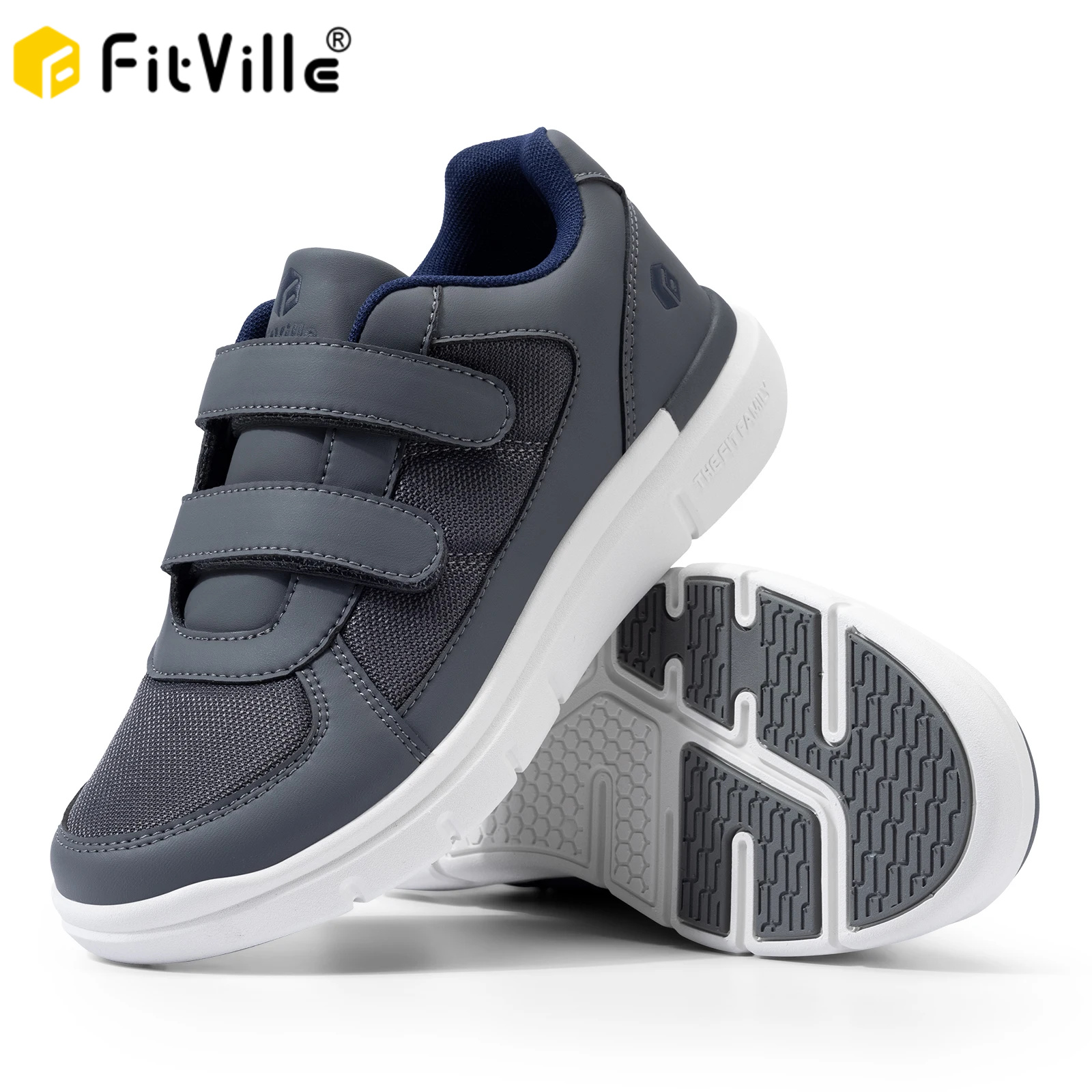 FitVille Diabetic Shoes for Men Extra Wide Width Elder Mens Diabetic Shoes for Neuropathy Swollen Feet Shoes Pain Relief
