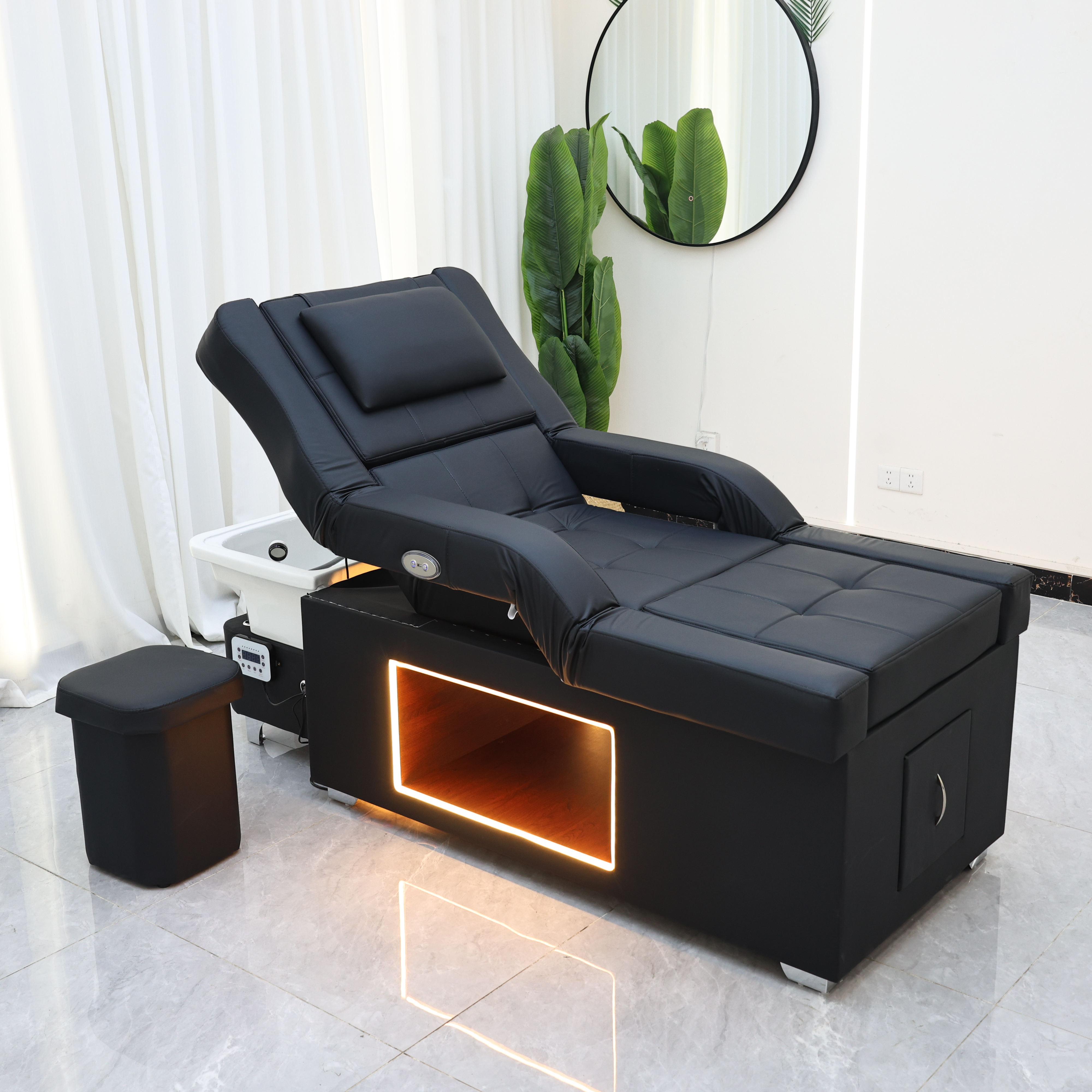 XinSheng 2025 Head SPA-massagebed, shampoobedden met watercirculatie en begassing, massagetafel, kapsalonmeubilair