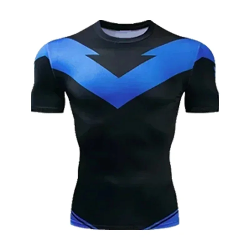 เสื้อยืดแฟชั่นแขนสั้นพิมพ์ลาย Red Nightwing สำหรับผู้ใหญ่ รุ่นใหม่ปี 2026 เสื้อฟิตเนสทรงหลวมสไตล์ลำลอง