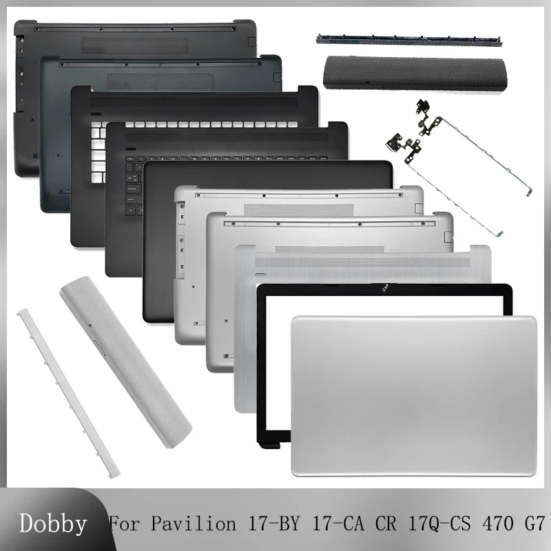 NEW For HP 17-BY 17-CA 17T-CR 17Q-CS 470 G7 LCD Back Cover Laptop Top Palmrest Bottom Case Silver Black L22508-001 L22515-001