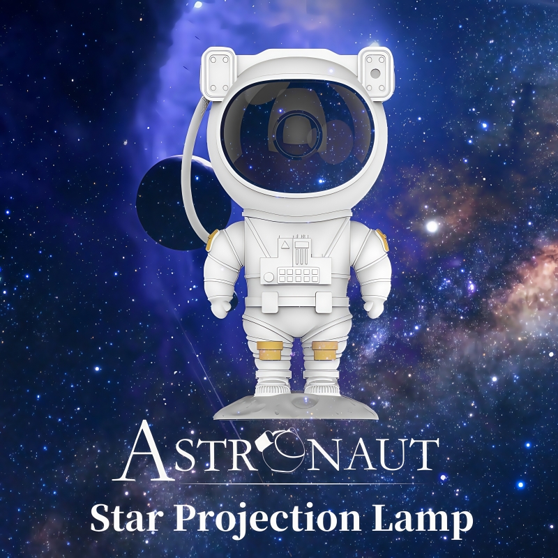 Luz nocturna de astronauta, proyección estrellada, atmósfera cósmica, regalo para niños, decoración de habitación, Control remoto, recargable por USB tipo C