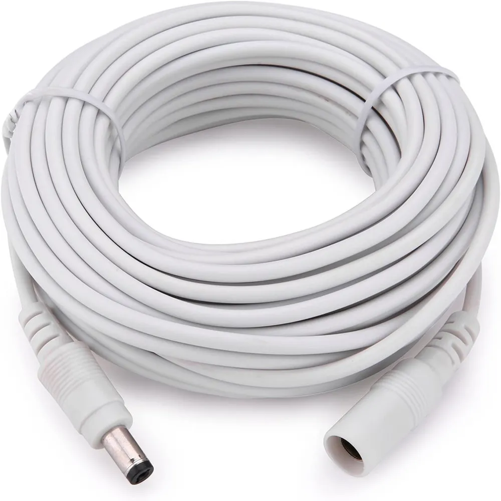 Cable de extensión de cámara WIFI DC 12V 5,5*2,1mm Cable de alimentación macho hembra Cable extendido para enrutador de cámara CCTV