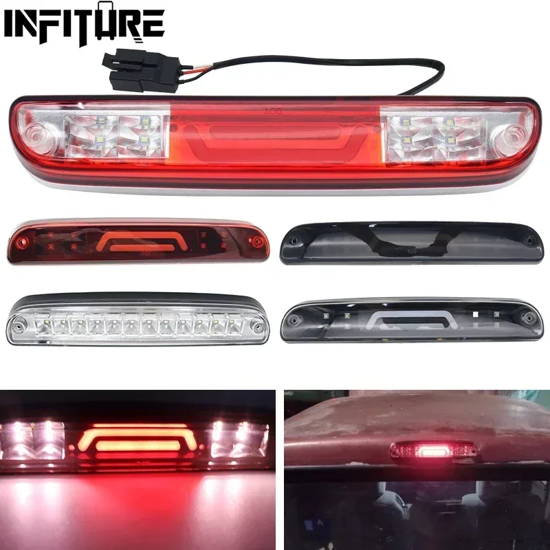 ด้านหลังที่สาม 3rd สูงหยุดไฟเบรคสําหรับ Ford Ranger 1993-2011 F250 F350 F450 F550 Cargo DRL เพิ่มเติมด้านหลังสูง LED