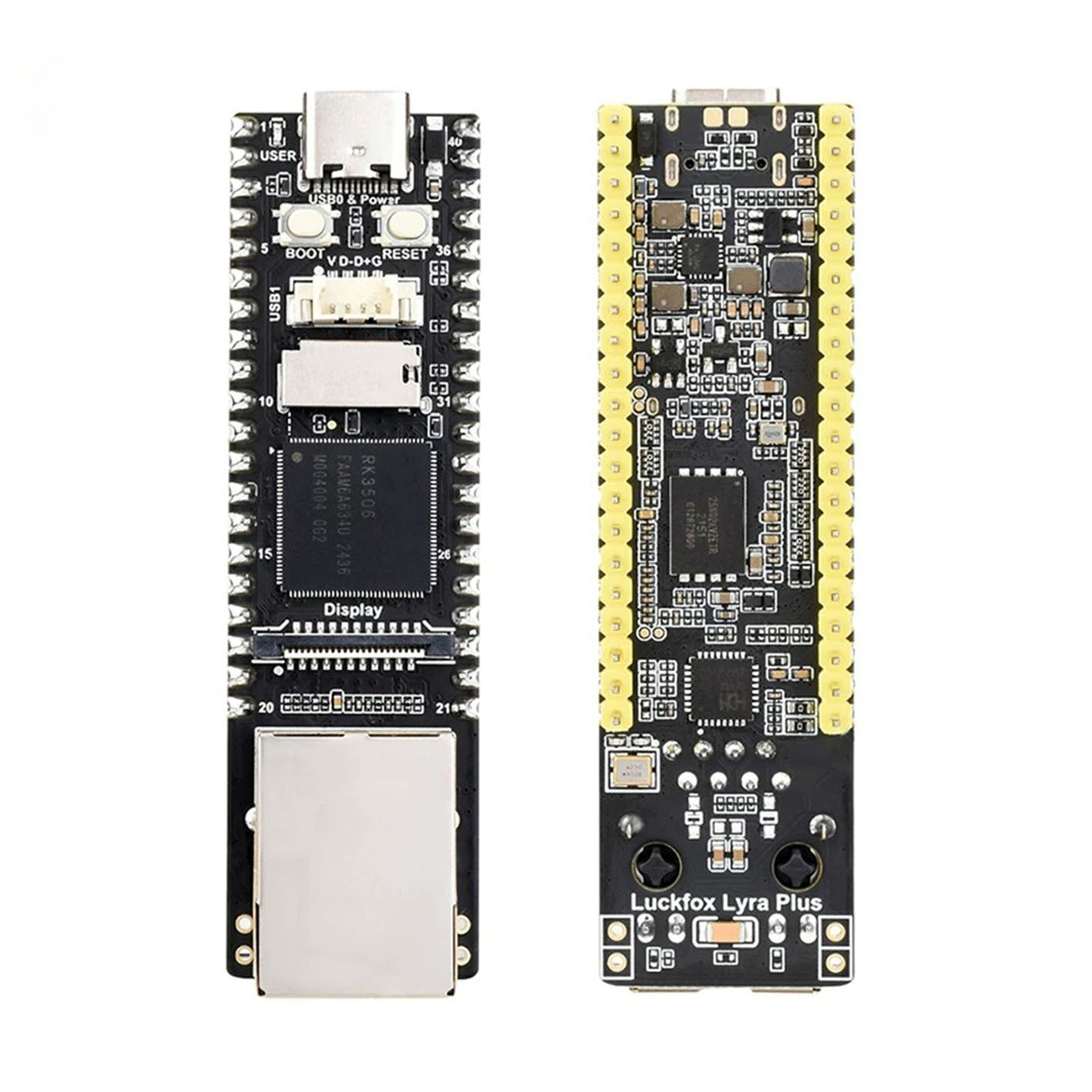 Luckfox Lyra Plus RK3506G2 Micro Linux Ontwikkelbord Multi-Core Heterogene Architectuur met Ethernet-poort Ingebouwde SBC