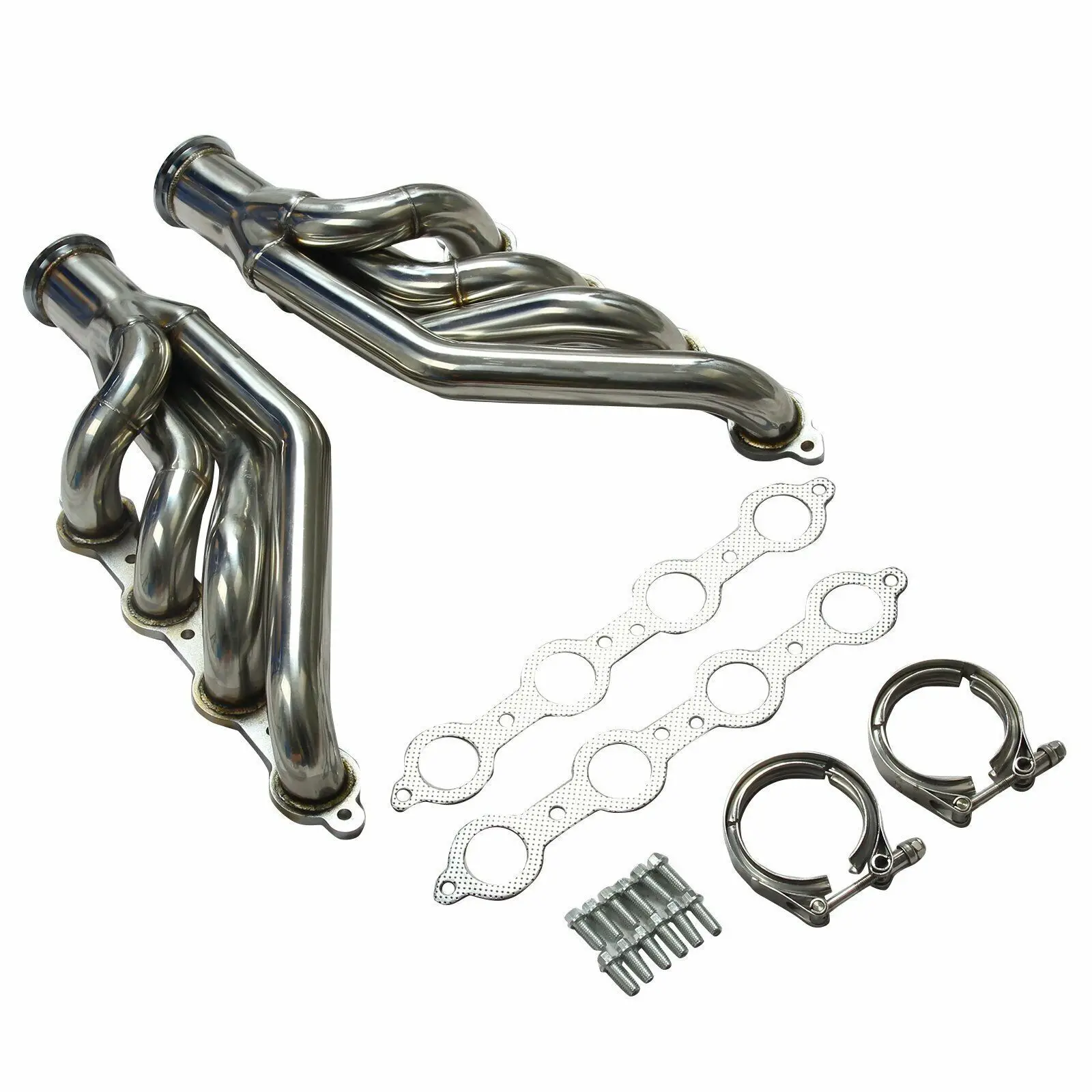 Header knalpot Manifold Turbo modifikasi mobil untuk 1997-2014 blok kecil V8 LS1/LS2/LS3/LS6 LSX