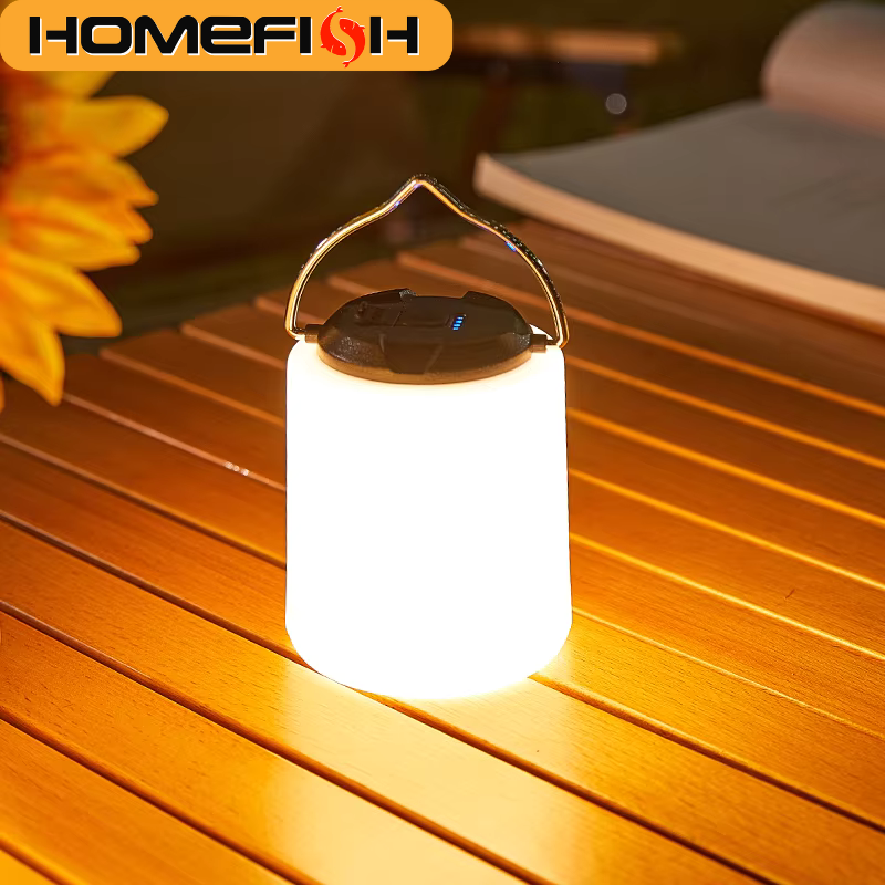 Lámpara de Mano para Camping HOMEFISH XF-F02, Lámpara de Noche Portátil Súper Brillante para Exteriores, Iluminación de Emergencia, Lámpara de Mano Portátil, B
