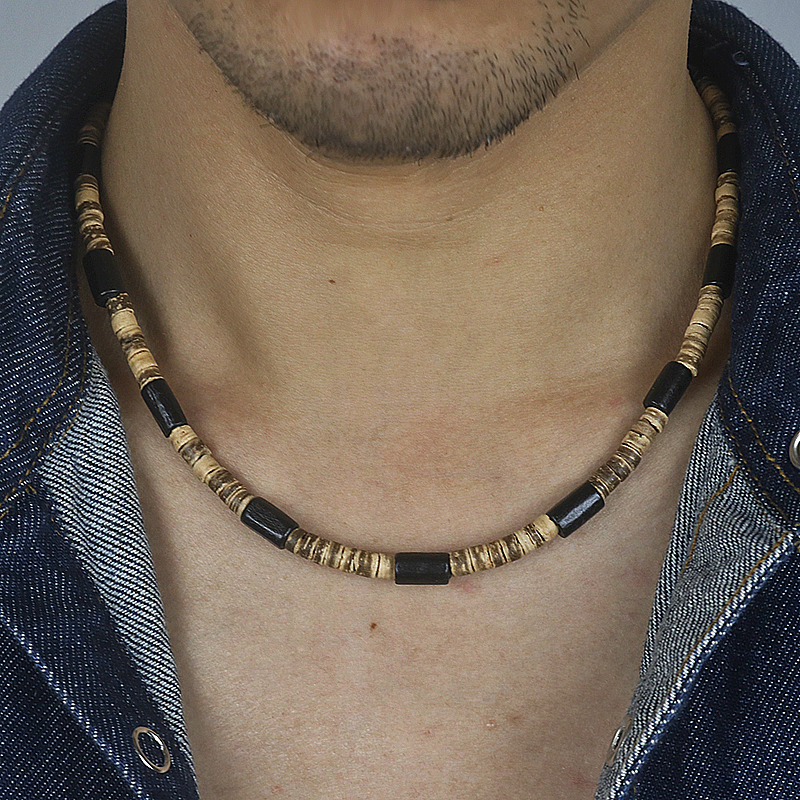 Collier de Perles Tribal AMP pour Homme, Ethnique, Bohême, Puka, Coquillage, Surfeur, Bijoux, Zones de Collier, Cadeau pour Lui, 2023