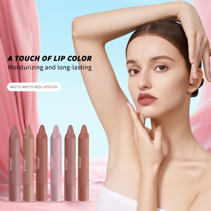 Subgloss Fluwelen Lippenstift Pen Mist Kleur Bonenpasta Kleur Melkthee Kleur Lippenbalsem Roterende Lippenstift Niet Vervagen