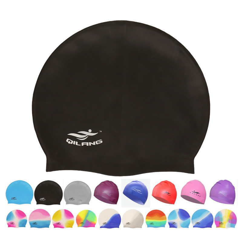 Toucas de natação de silicone à prova d'água, mulheres, homens, alta elasticidade, flexível, protege os ouvidos, cabelo, chapéu de piscina para adultos, crianças, meninas, meninos