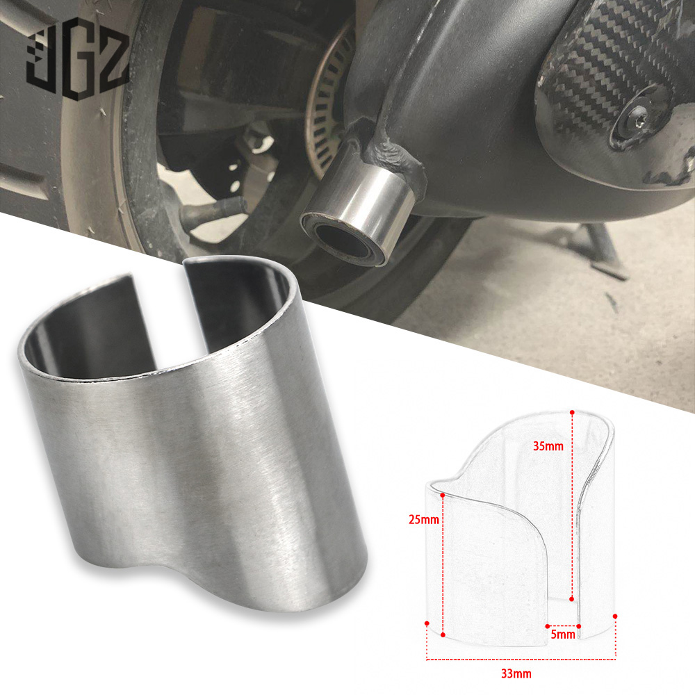 Motorfiets Rvs Achter Uitlaatpijp Staart Link Pijp Mount Buis Voor VESPA GTS 250 300 2013-2018 2019 2020 Accessoires