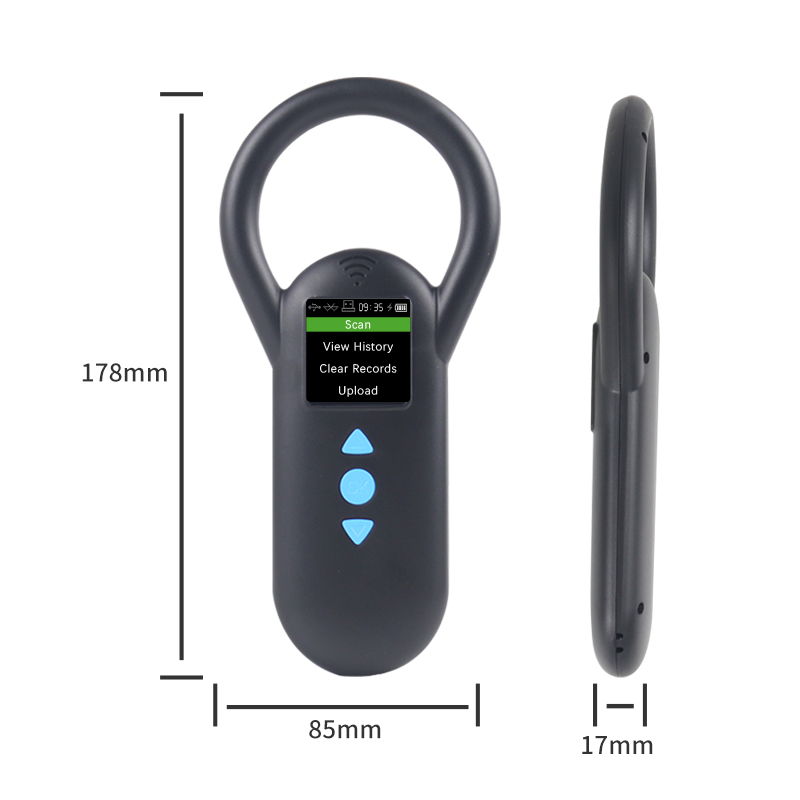 Сканер для животных ISO11784/85, считыватель ID-чипов для животных, USB RFID-сканер микрочипов для животных, портативный