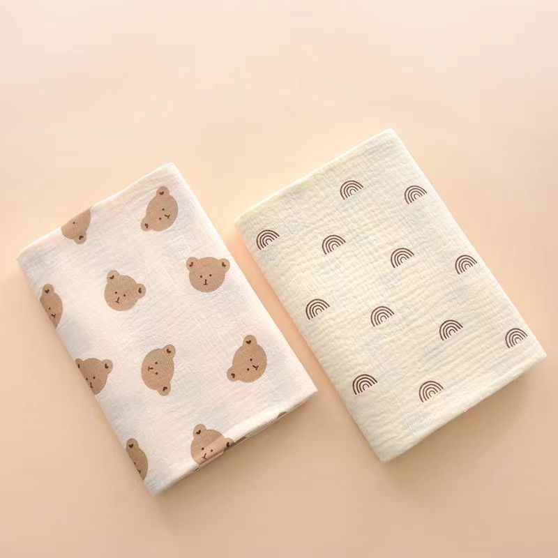 Couvertures en mousseline de coton pour bébé, fille et garçon, nouveau-né, emmaillotage, literie, serviette de bain pour bébé, réception, 80x80cm, 2 pièces