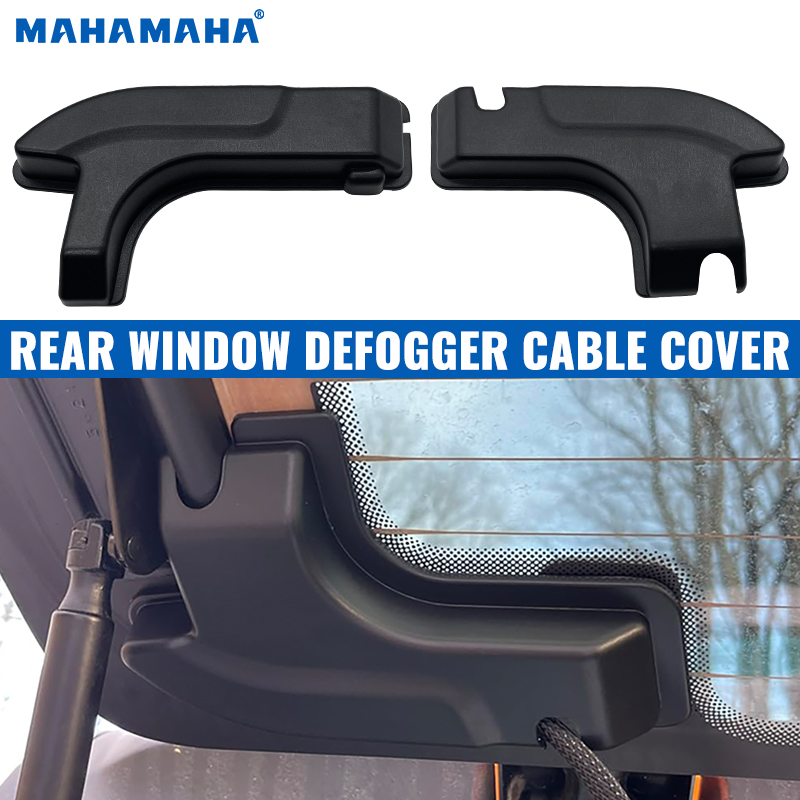 Rear Defogger Cable Cover For 18-24 Jeep Wrangler JL & 4xe Conceals Window Defroster Cables Decorative Protection Accessories