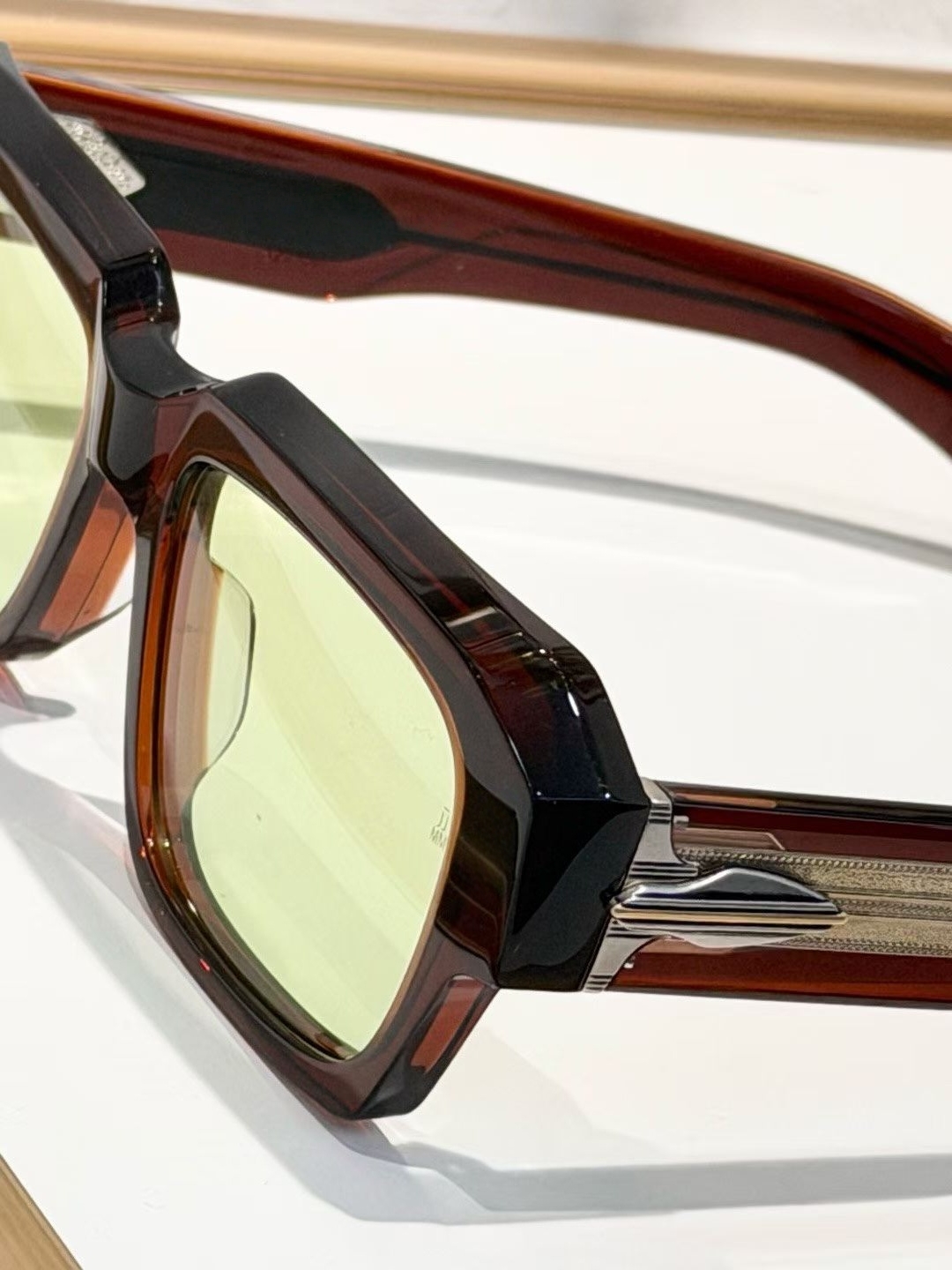 Gafas de Sol JJMM Vintage de Moda de Lujo, Modelo DAKOTA, Acetato Grueso Sólido, Diseño Retro Cuadrado con Corte Estéreo, Unisex, Calidad 3A+