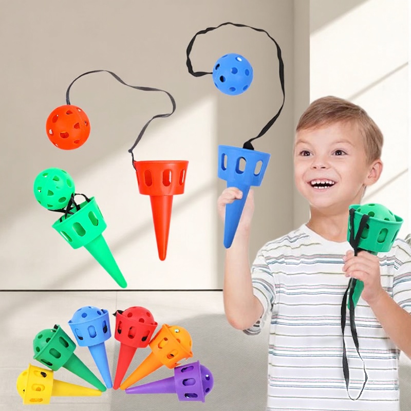 Wurf- und Fangspielset – Empfangsball-Sensor-Trainer, Outdoor-Spielzeug für das Training der Hand-Auge-Koordination von Kindern