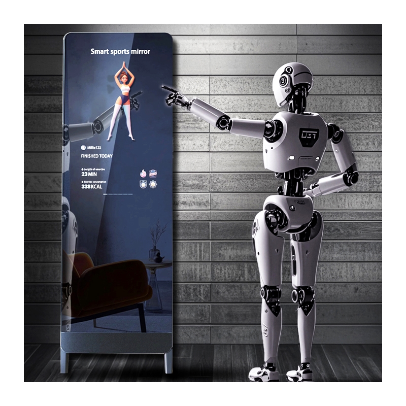 XHS OEM Contemporary Touch Screen Interactive Magic AI Android Smart Fitness Wall 43 Inch Bathroom Lcd Tv Gym Mirror To Exercise