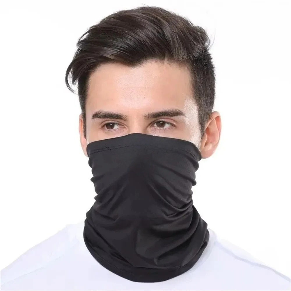 Bandana Outdoorowa Męska Bezszwowa Kominiarka Ocieplacz na Szyję Szalik Rowerowy Motocyklowy Wiatroodporna Ochrona Przed Słońcem Maska na Twarz do Wędkowania