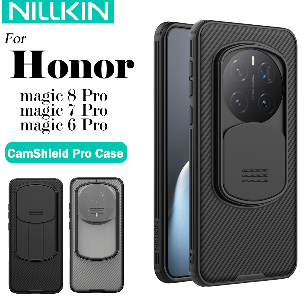 NILLKIN For Honor Magic 8 Pro Magic 7 Pro Case CamShield Pro Shockproof Slide Camera Lens Privacy Protection Back Cover