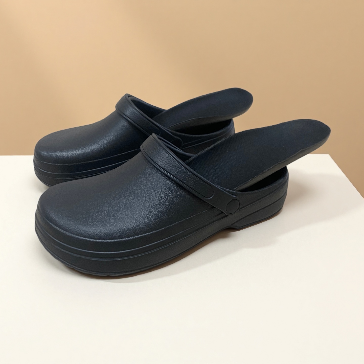 Herensandalen met ingebouwde inlegzolen, comfortabele, lichtgewicht, waterdichte werkschoenen voor koks, verpleegsterschoenen voor dames, tuinslippers