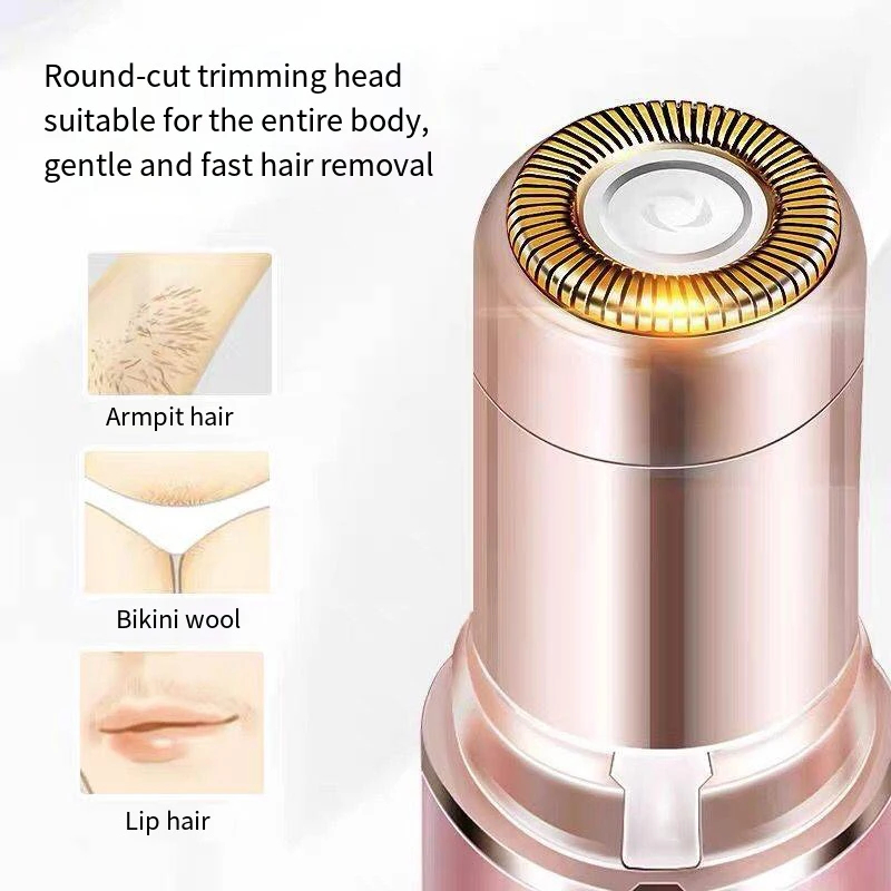 口紅型電気脱毛器眉毛シェイパー女性用脱毛器ミニ顔の毛の除去器具顔の毛