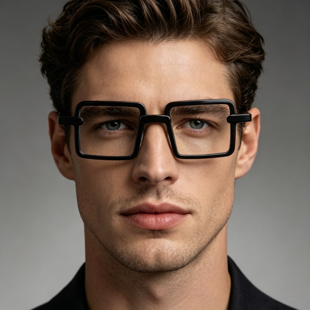 Óculos de Leitura BETSION Fashion em Acetato, Armação Retrô Quadrada, Óculos de Grau com Aro Completo para Miopia, Masculino e Feminino
