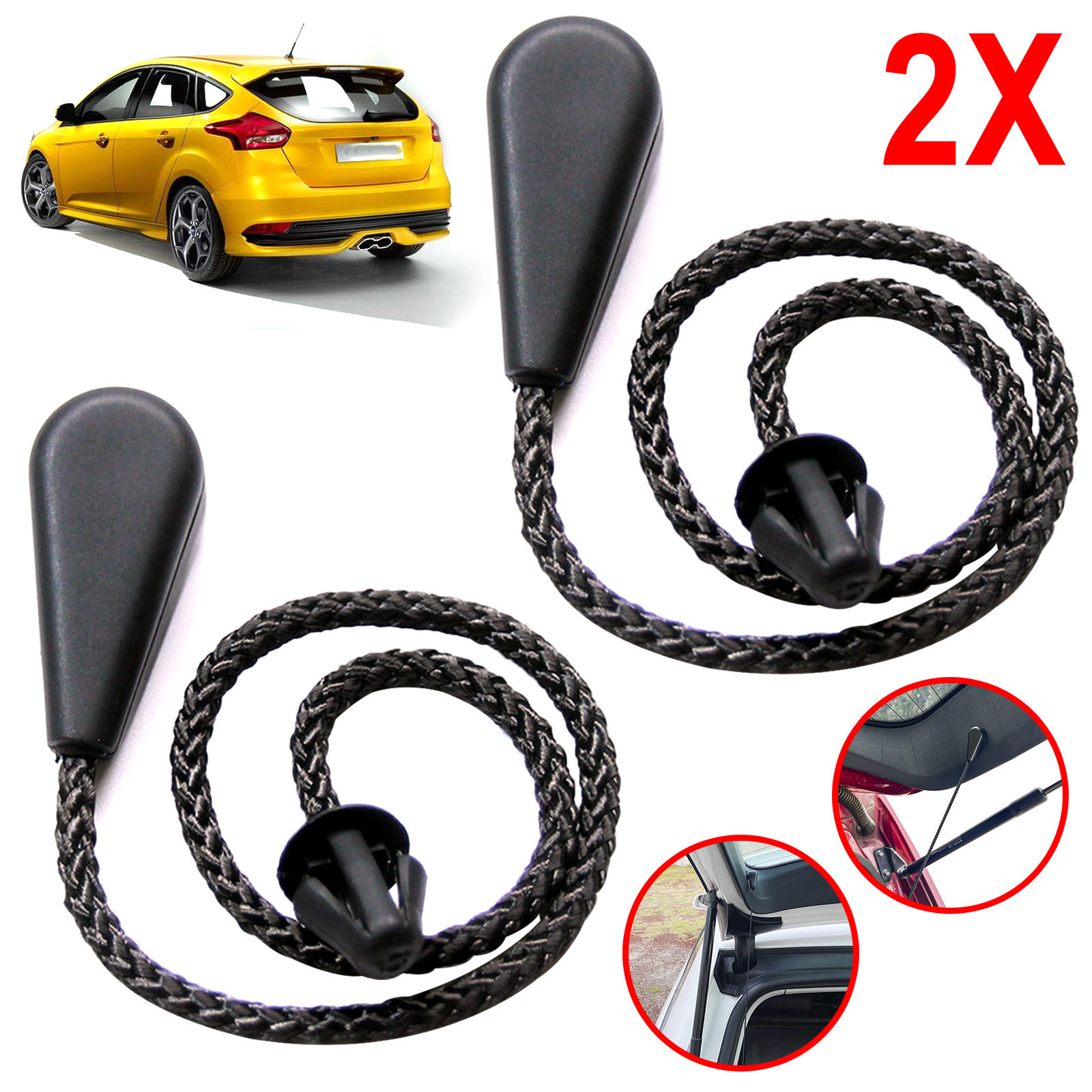 Dành Cho Xe Ford Focus 2004 - 2011 Mk2 Phía Sau Thân Cây Bưu Kiện Khay Kệ Bao Da Dây Đeo Lứa Kệ Dây Dây Da dây Đeo