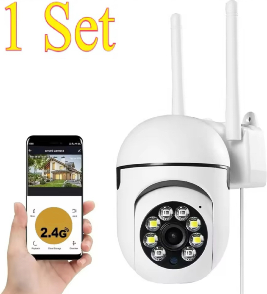 8MP Wifi IP 무선 보안 감시 PTZ 카메라 4X 줌 카메라 양방향 오디오 HD 야간 컬러 캠 추적