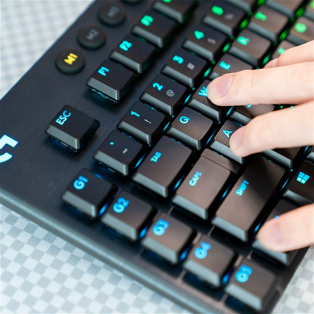 Capuchons de touches de clavier mécaniques de jeu sans fil, compatibles avec Logitech G913TKL G915 G813 G815 RGB, clavier Transparent