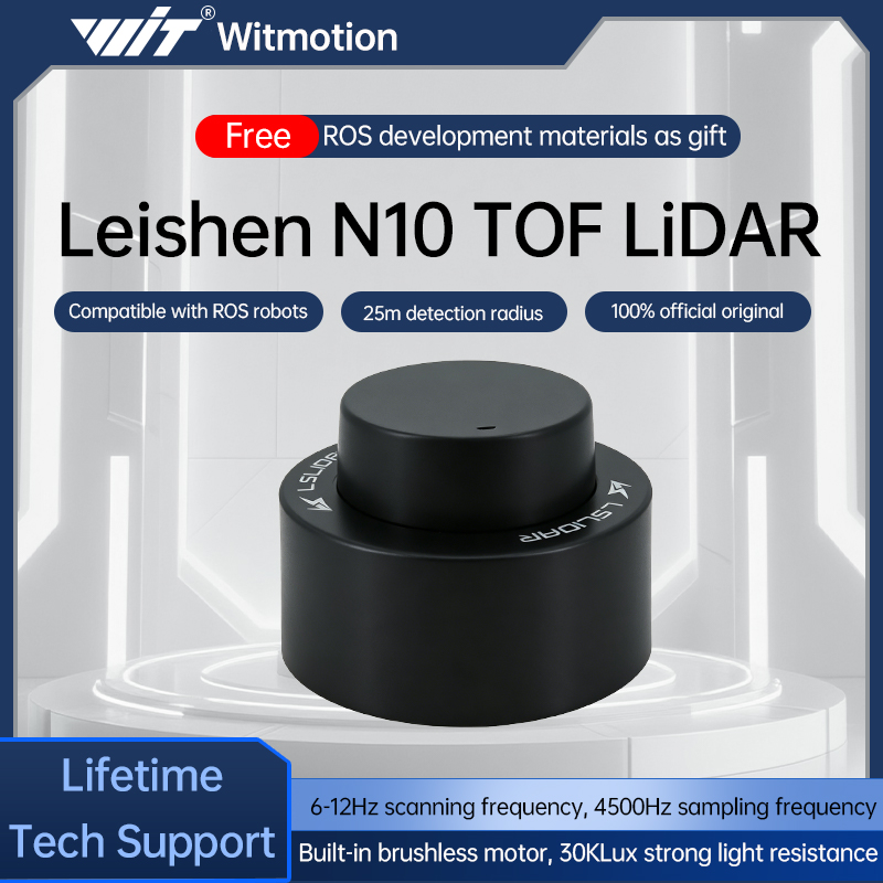 Lslidar N10 360° °   TOF Lidar-sensor 25m waterdicht anti-verblindende laserradar Ondersteuning ROS1 ROS2 Binnen Buiten