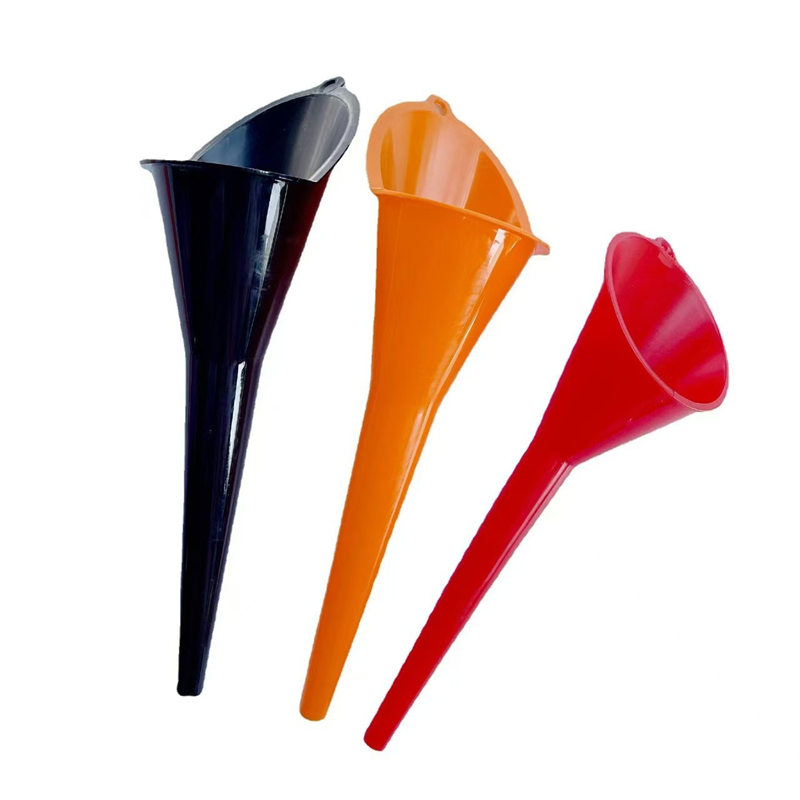 Car Long Stem Funnel Gasoline Oil Fuel Filling Tools Anti-splash Plastic Oil Funnel Motorcycle Refueling Tools Auto Accessories
