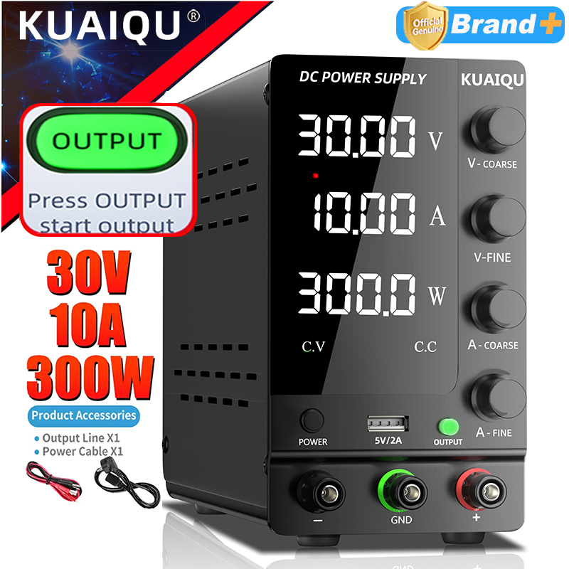 KUAIQU 30V 10A DC Netzteil Einstellbare Digitalanzeige Labornetzteil Spannungsregler 60V 5A 120V,32V 6A SPS-C3010