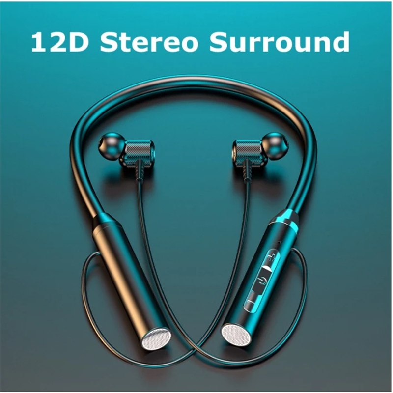 Drahtlose Kopfhörer Fone Bluetooth 5,0 Neckband Kopfhörer Silikon Hifi Stereo Sport Headset Halter Wasserdichte Magnetische Ohrhörer