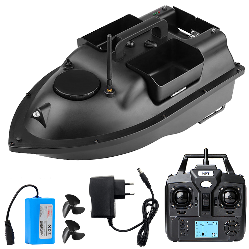 V18GPS Fishing Bait Boat, Barco sem fio, Função de retorno automático, 5200mAh, 3 contêineres, 500m, GPS