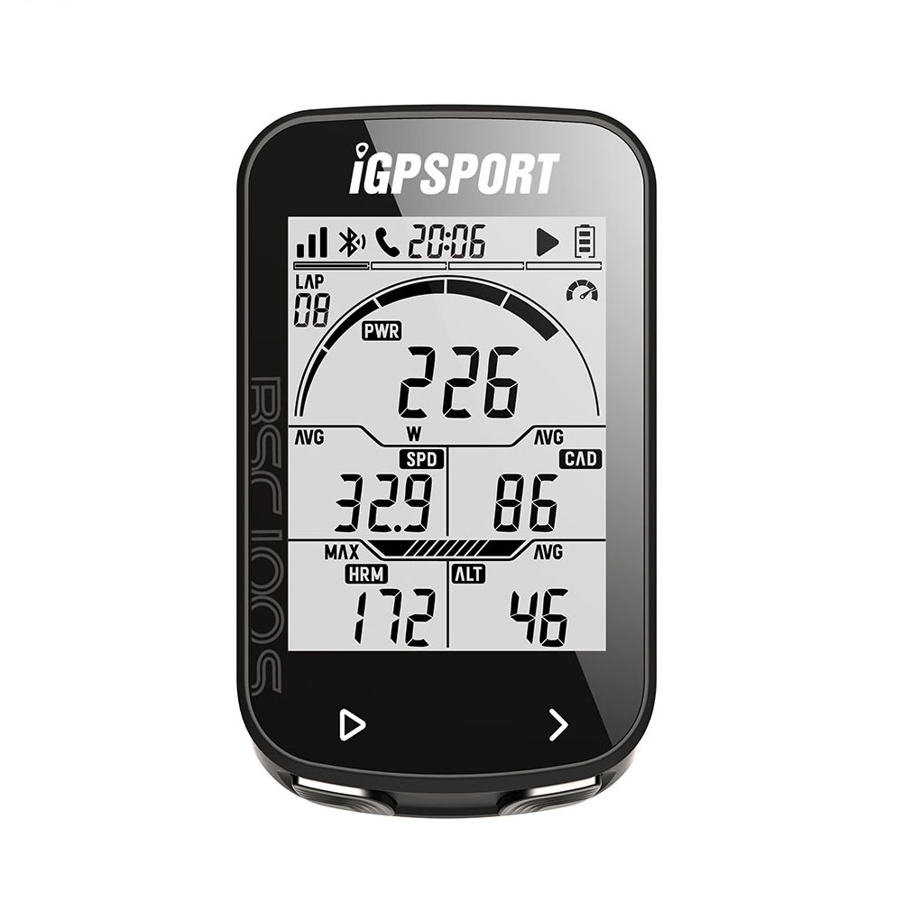 IGPSPORT BCS100S จักรยานคอมพิวเตอร์ BLE ANT + 2.6 นิ้ว IPX7 Type-C 40H อายุการใช้งานแบตเตอรี่ Auto Backlight GNSS นาฬิกาจับเวลา IGS จักรยานคอมพิวเตอร์