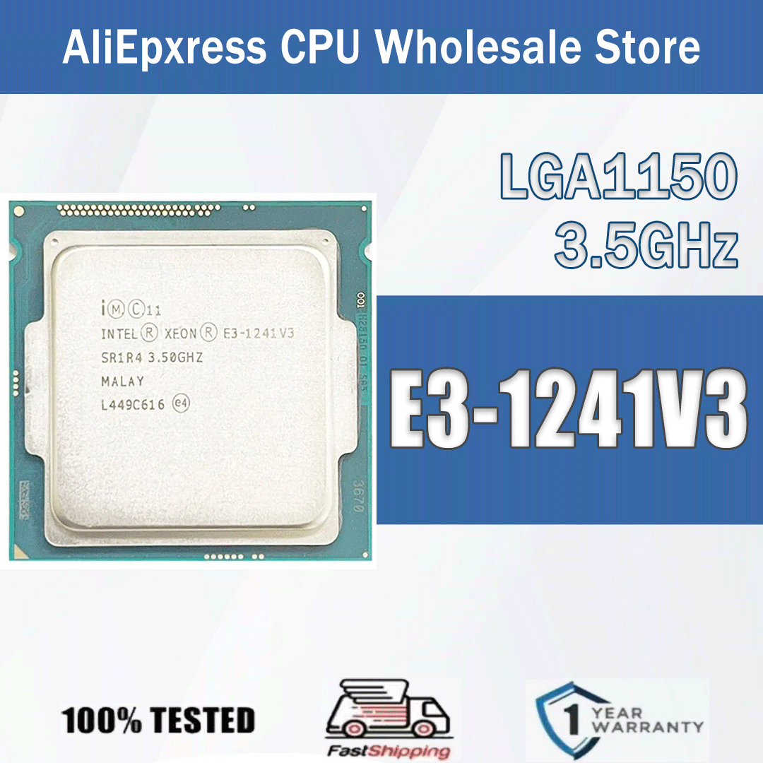Intel Xeon E3-1241V3 3,5 GHz Quad-Core ocho hilos 80W E3 1241 V3 ordenador CPU procesador servidor E3 1241V3 paquete LGA 1150