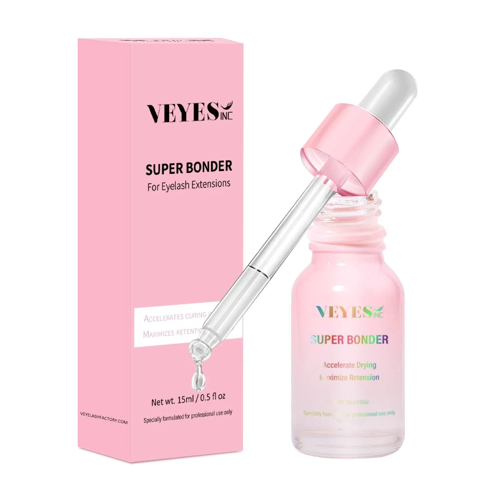 Veyes Inc 15 ml Lashes Super Bonder Fixiermittel für Wimpernverlängerungen Veyelash Primer für Kleber Kleber helfen schnell trocknend