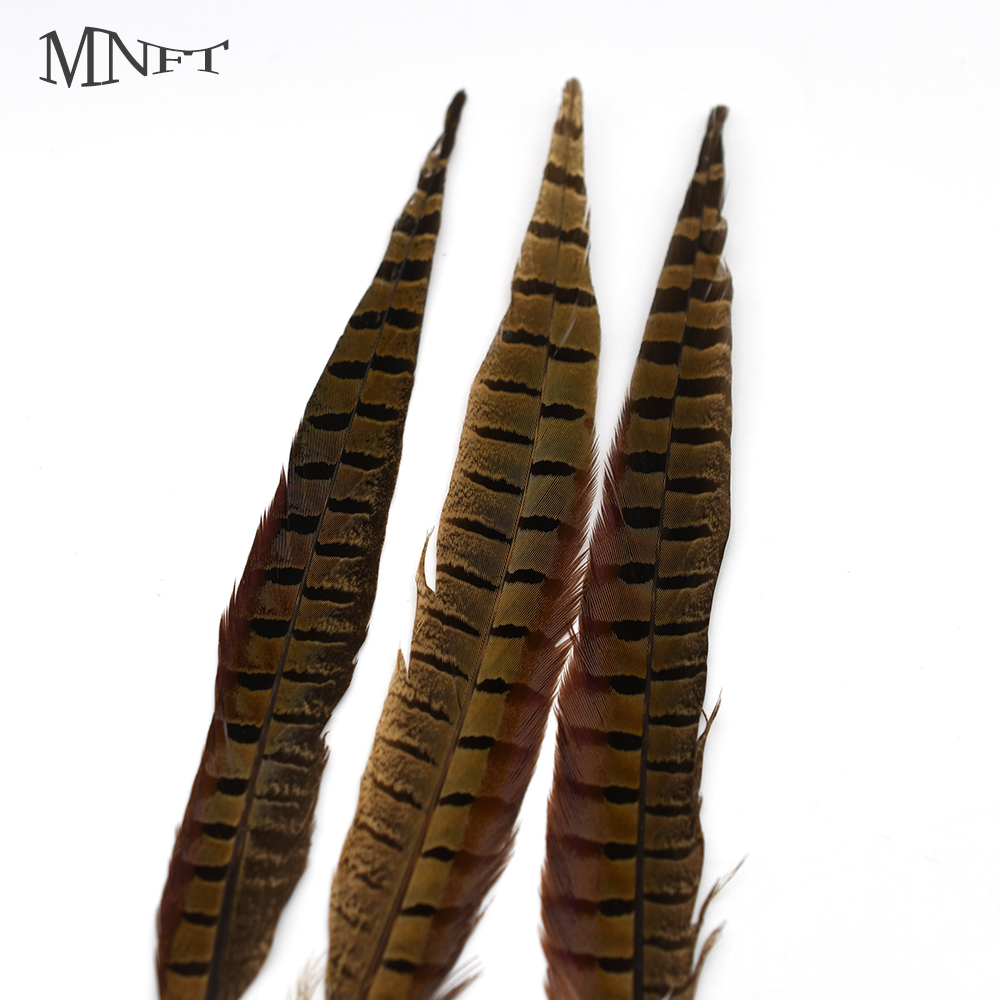 MNFT 20Pcs/Lot 20-25cm (Including Stem) Natural Pheasant Feathers Nymphs Fly Fishing Tying Material