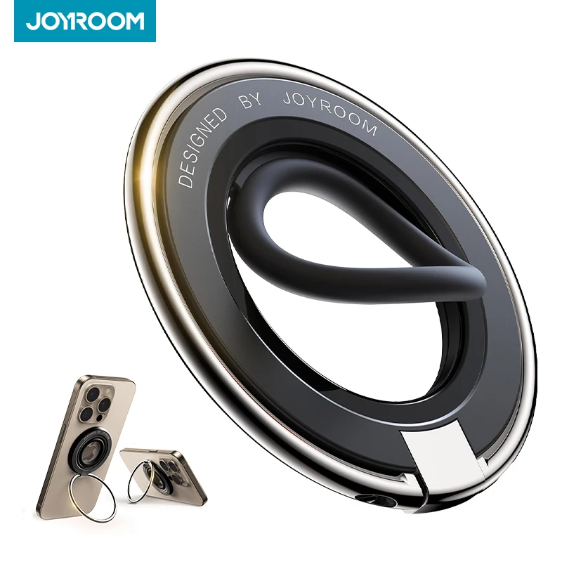 Joyroom Magnetic Ring Phone Holder Silicone Rotating Ring Kickstand Magnetic Phone Grip Holder Stand For iPhone 16-12 Series