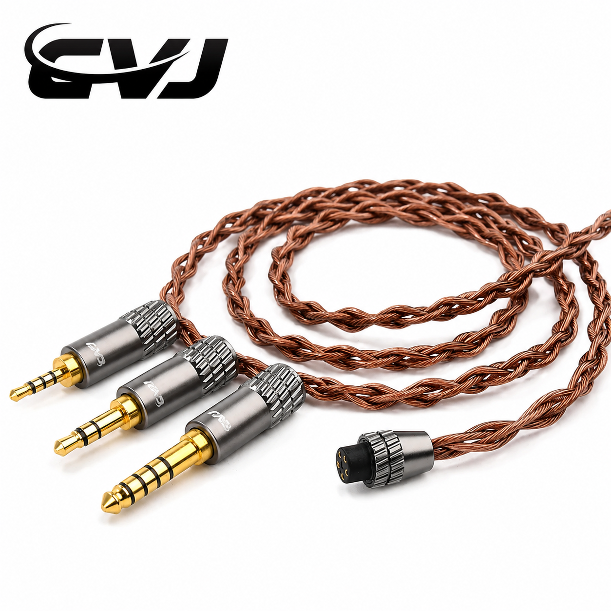CVJ VS400 Earphone Upgrade Cable HiFi IEM Cable 4-Core 400-Strand OFC Copper Modular Plug 2.5mm 3.5mm 4.4mm High Quality